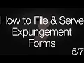 How to File and Serve Expungement Forms