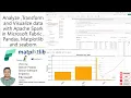 Analyze Data with Apache Spark in Microsoft Fabric Visualizations with Matplotlib Seaborn