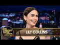 Lagu Lily Collins reageert op de ruzie tussen wereldleiders die ontstond door Emily in Paris | The Tonight Show