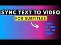 Lagu The Best Way to Sync a Text File or Transcript to Video or Audio to Make SRT or VTT Subtitles
