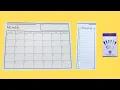 Magnetic Dry Erase Board - Calendar and Shopping List
