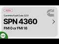 Cummins Fault Code 3231 SPN 4360 FMI 0 SPN 4360 FMI 16