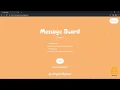 Message Board Web Application
