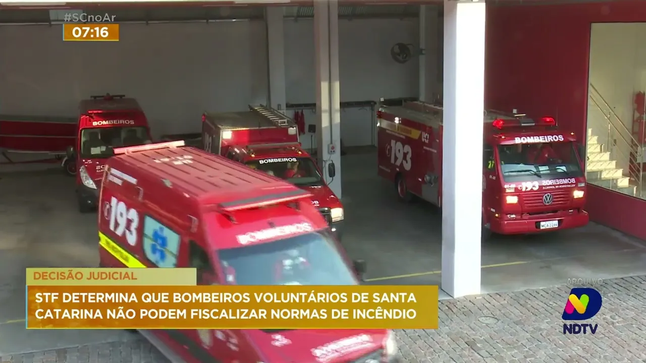 STF decide que bombeiros voluntários de SC não podem realizar fiscalizações e vistorias