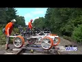 New rail-bike tours roll into Belfast repurposing historic tracks