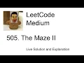505 The Maze II Leetcode Medium