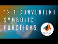 1 MATLAB - From Zero to Hero Convenient Symbolic Functions