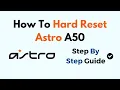 How to Hard Reset Astro A50 Headset Fix Connection Charging Issues
