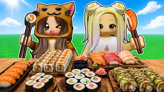 Jugamos el SIMULADOR de COMER PESCADITO | ASMR Mukbang en Roblox