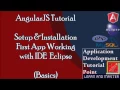 AngularJS Tutorial for Beginners Setup Installation My First App Working with IDE Eclipse