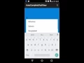 Android AutoCompleteTextView
