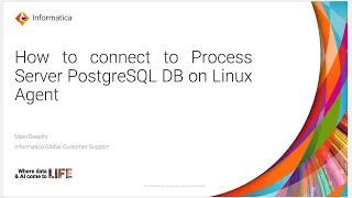 How to Connect to PostgreSQL DB from Linux Agent