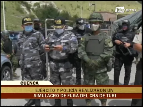 Ejército y policía realizaron un simulacro de fuga del CRS de Turi