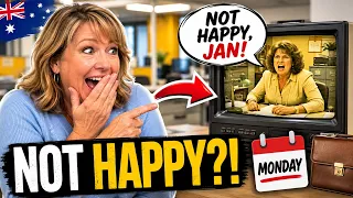 My American Mum Saw the Not Happy Jan Ad She Used It at Work on Monday