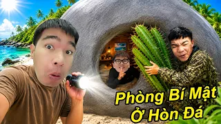 Trốn Tìm Ngụy Trang Tạo Căn Phòng Bí Mật Trong Hòn Đá Trên Đảo Hoang Cực Hay  - TQ97