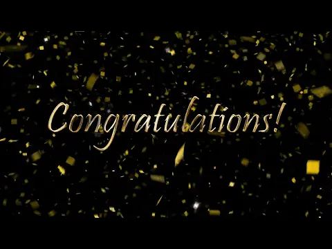 Download MP3 2 Hour Congratulations Background Video with Gold Confetti and  Music | 365Edits.com RSVP Website
