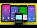 Samsung Flip 7 + Galaxy S7 + Galaxy S10e + Galaxy S9 + Galaxy J3 Incoming and Outgoing Call 