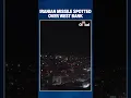 Iranian Missile Seen Over Hebron As Iran Israel Conflict Escalates Rubio Signals No Ground Troops