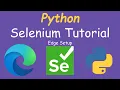 Python Selenium Tutorial - Microsoft Edge Setup