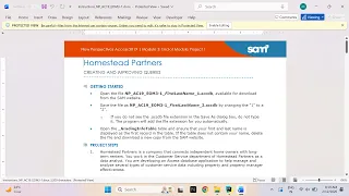 New Perspectives Access 2019 Module 3 End of Module Project 1 Homestead Partners
