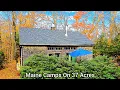 Maine Camps For Sale 37 Acres ME Real Estate Maine Waterfront Property Cabins Rentals