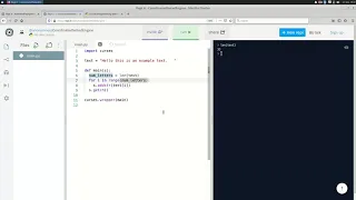 Scrolling text in Python curses