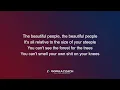 Marilyn Manson - The Beautiful People Lyric Video