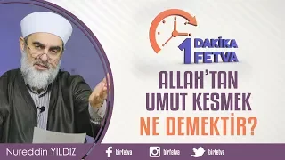 Allah’tan umut kesmek ne demektir?