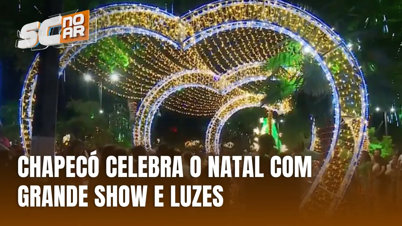 Chapecó dá início à programação de natal com show e luzes decorativas