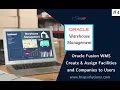 Oracle Fusion WMS Create Assign Facilities and Companies to Users Oracle Warehouse Management
