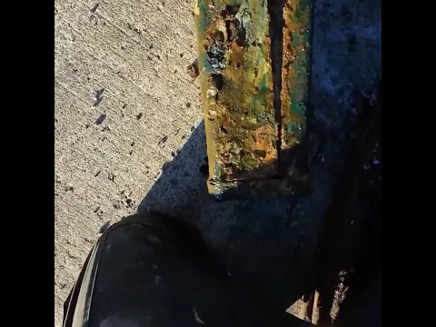 Opening a mystery box pulled from river. Click video for ending #weirdstuff #magnetfishing