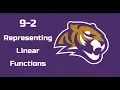 9-2 Representing Linear Functions