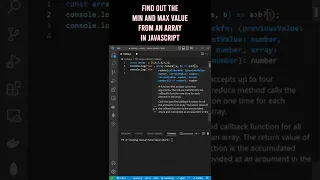 Find out the min and max value from an array in JavaScript - Tutorial for beginners 2022