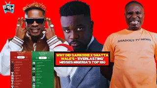 why didnt sarkodie x shatta wales everlasting made it top nigerias top 100 chart no promotion