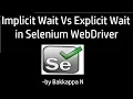 Selenium Tutorial for Beginners Implicit Wait Vs Explicit Wait Interview Question