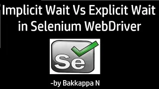 Selenium Tutorial for Beginners Implicit Wait Vs Explicit Wait Interview Question