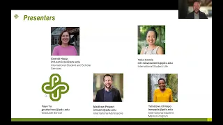 PSU Pre-Arrival Webinar for New International Students April 2024