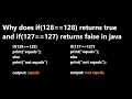 Why does 128 128 return false but 127 127 return true