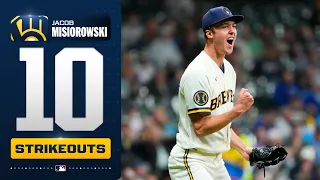 Jacob Misiorowski pitches another GEM for the Brewers 7 IP 10 Ks 0 ER MLB Highlights