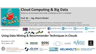 2021 Cloud Computing and Big Data Practical Lecture 11 1 Using Data Mining Recommender Part2
