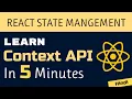 Learn React Context API in Just 5 Minutes Hindi React State management 2022