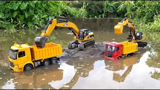 Máy Xúc Cát Lên Xe Ô Tô, Xe Tải, Ô Tô Cần Cẩu, Xe Container, Dump Truck, Backhoe Excavator