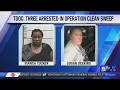 Three arrested in Morgan County as part of Operation Clean Sweep