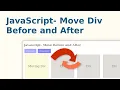 How to Move an Element Position Before and After with JavaScript