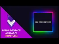 Borda Animada no CSS de Forma Simples e Rapida Animando Borda no CSS