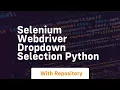 selenium webdriver dropdown selection python
