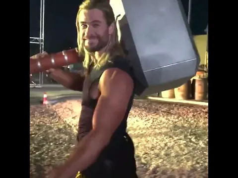 Thor (Chris Hemsworth) has Mjolnir back in one piece.