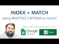 Index Match Using MULTIPLE CRITERIA