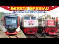 Download Lagu PASUKAN KERETA API SPESIAL HUT RI DI STASIUN !! Lokomotif CC 201 \u0026 CC 203 Dihias Bendera Merah Putih