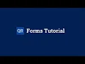 Forms Tutorial